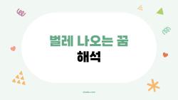 벌레 나오는 꿈 해석, 길몽? 흉몽? 2026 충격 진실