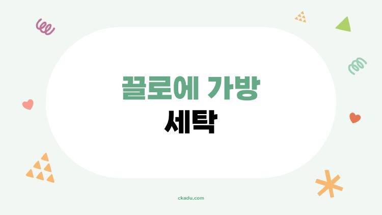 끌로에 가방 세탁, 셀프 해봤다가 망한 썰 공개합니다