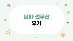 달바 썬쿠션 후기, 백탁 없이 촉촉 광채가 미쳤어 진짜 써보니