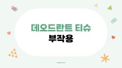 데오드란트 티슈 부작용, 알고 쓰면 안전한지 진짜 후기 모음