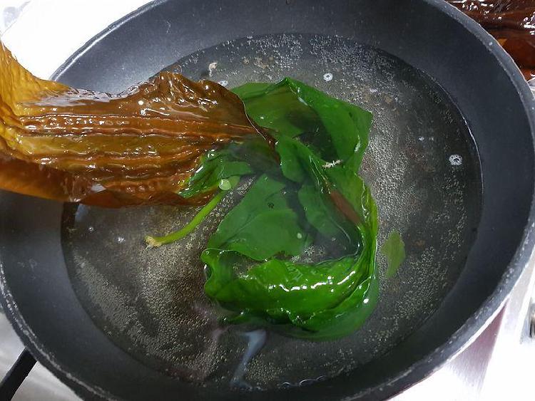 곰피 데치기 시간