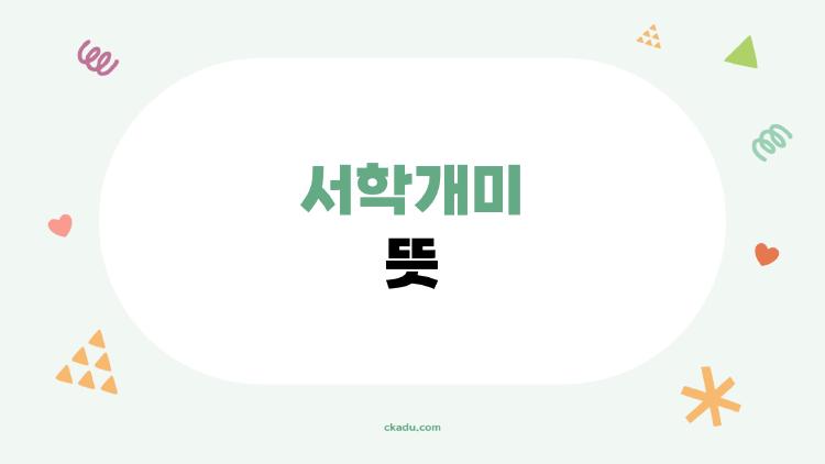 서학개미 뜻
