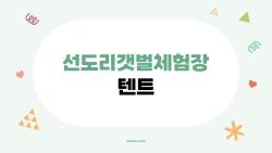 선도리갯벌체험장 텐트, 노을 진짜 미쳤어? 실제 후기 폭발