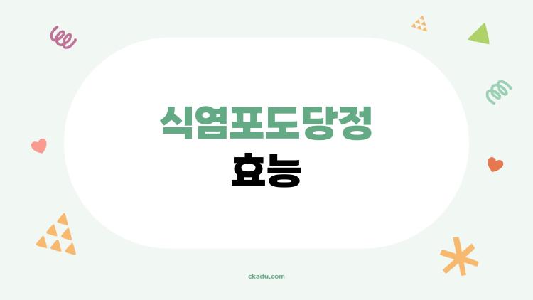 식염포도당정 효능, 더위 먹었을 때 과연 도움이 될까, 진짜로 알고 쓰는 법